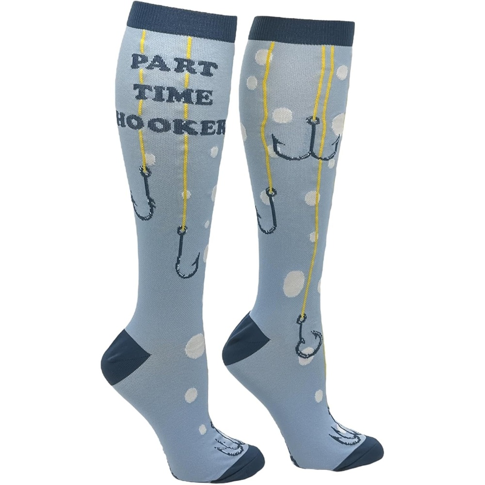 image:imageFunny Compression Socks for Dad Hilarious Fathers Day High Socks for Men Dad Joke Cool Golf Sarcastic Stretchy and SoftPart Time Hooker