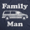 Cool Dad Shirts Funny Father’s Day Sarcastic Tees for Rad Fathers | Funny T Shirts, Dad Joke Apparel for Men, Cool Sarcastic Short Sleeve, Soft Cotton Blend, Novelty Tees for Guys(Heather Navy – Family Man)