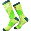 Crazy Dog T-Shirts Funny Socks for Men – I Like Big Putts and I Cannot Lie Golf Graphic – Soft Cotton Blend Crew Socks – Novelty Footwear for Casual Wear and Everyday Comfort