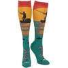 Funny Compression Socks for Dad Hilarious Fathers Day High Socks for Men | Dad Joke , Cool Golf, Sarcastic, Stretchy and Soft(Arm is in a Cast)