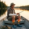 Funny Compression Socks for Dad Hilarious Fathers Day High Socks for Men | Dad Joke , Cool Golf, Sarcastic, Stretchy and Soft(Arm is in a Cast)
