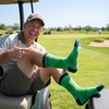 Funny Compression Socks for Dad Hilarious Fathers Day High Socks for Men | Dad Joke , Cool Golf, Sarcastic, Stretchy and Soft(Best Dad By Par)
