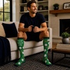 Funny Compression Socks for Dad Hilarious Fathers Day High Socks for Men | Dad Joke , Cool Golf, Sarcastic, Stretchy and Soft(Lot of Balls Golf)