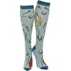 Funny Compression Socks for Dad Hilarious Fathers Day High Socks for Men | Dad Joke , Cool Golf, Sarcastic, Stretchy and Soft(Wash Your Balls)