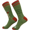Funny Golf Socks for Men Vintage Sports Crews for Guys with Hilarious Jokes | Funny Graphic Socks, Dad Joke Sock, Cool Golf Sock, Stretchy and Soft, Novelty Socks(Distracted Balls Golf)