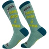 Funny Golf Socks for Men Vintage Sports Crews for Guys with Hilarious Jokes | Funny Graphic Socks, Dad Joke Sock, Cool Golf Sock, Stretchy and Soft, Novelty Socks(Daily Dose)