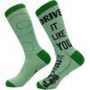 Funny Golf Socks for Men Vintage Sports Crews for Guys with Hilarious Jokes | Funny Graphic Socks, Dad Joke Sock, Cool Golf Sock, Stretchy and Soft, Novelty Socks(Drive It Stole It)