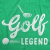 Mens Funny T Shirts Golf Legend Sarcastic Sports Graphic Tee | Funny T Shirts, Graphic Apparel for Men, Cool Golf Short Sleeve, Sarcastic, Soft Cotton Blend, Novelty Tees for Guys(Green)