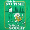 Mens Funny T Shirts This is No Time to Be Sober Sarcastic Golfing Tee for Men