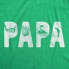 Mens Papa Golf T Shirt Funny for Dad Outdoor Sports Graphic Tee(Heather Green)