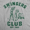 Mens Swingers Club Funny T Shirts Sarcastic Golfing Graphic Tee for Men | Funny T Shirts, Graphic Apparel for Men, Cool Golf Short Sleeve, Sarcastic, Soft Cotton Blend, Novelty Tees for Guys(Light Grey)