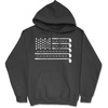 Crazy Dog T-Shirts Golf American Flag Unisex Hoodie Funny Sarcastic Fourth of July Golfing Graphic Hooded Sweatshirt
