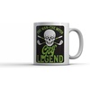 Crazy Dog T-Shirts The Man The Myth The Golf Legend Mug Funny Sarcastic Graphic Novelty Coffee Cup – 11oz
