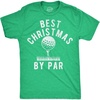 Mens Funny T Shirts Best Christmas By Par Sarcastic Golfing Graphic Novelty Tee for Men