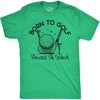 Mens Funny T Shirts Born to Golf Forced to Work Sarcastic Golfing Graphic Novelty Tee for Men