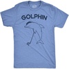 Mens Funny T Shirts Golphin Sarcastic Golfing Dolphin Graphic Novelty Tee for Men