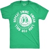 Mens Funny T Shirts Swing Swear Look for Ball Repeat Sarcastic Golfing Graphic Novelty Tee for Men