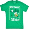 Mens Funny T Shirts This is No Time to Be Sober Sarcastic Golfing Tee for Men