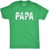Mens Papa Golf T Shirt Funny for Dad Outdoor Sports Graphic Tee(Heather Green)