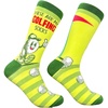 Men’s These Are My Golfing Funny Sarcastic Golf Graphic Novelty Socks | Funny Graphic Socks, Graphic Sock, Cool Golf Sock, Stretchy and Soft, Novelty Socks