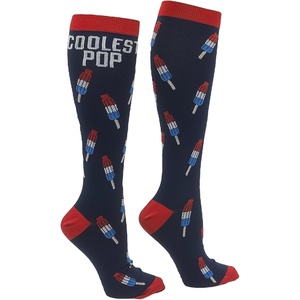 Funny Compression Socks for Dad Hilarious Fathers Day High Socks for Men | Dad Joke , Cool Golf, Sarcastic, Stretchy and Soft(Coolest Pop)
