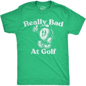 Mens Funny T Shirts Really Bad At Golf Sarcastic Golfer Graphic Novelty Tee for Men