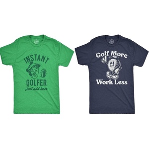 Mens Instant Golfer and Golf More Work Less Funny Golf Lover T Shirt Combo L