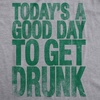 Mens Good Day to Get Drunk Funny Saint Patricks Day St T Shirt | Funny T Shirts, Saint Patrick’s Day Apparel for Men, Cool Beer Short Sleeve, Drinking, Soft Cotton Blend, Novelty Tees for(Light Heather Grey – Good Day)