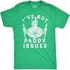 Mens Funny T Shirts Ive Got Paddy Issues St Patricks Day Sarcastic Grapahic Tee(Heather Green – Paddy Issues)
