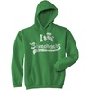 I Clover Shenanigans Hoodie Funny Irish Clover Sweatshirt Novelty Shirt(Green)