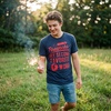 Mens Fireworks are My Second Favorite F Word Funny T Shirt | Funny T Shirts, Patriotic Apparel for Men, Cool Sarcastic Short Sleeve, Soft Cotton Blend, Novelty Tees for Guys