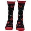 Women’s Feeling A Tad Stabby Today Socks Funny Knife Footwear | Funny Graphic Socks, Halloween Sock, Cool Sock, Stretchy and Soft, Novelty Socks