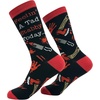 Women’s Feeling A Tad Stabby Today Socks Funny Knife Footwear | Funny Graphic Socks, Halloween Sock, Cool Sock, Stretchy and Soft, Novelty Socks