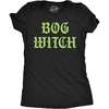Womens Funny T Shirts Bog Witch Sarcastic Halloween Graphic Novelty Tee for Ladies