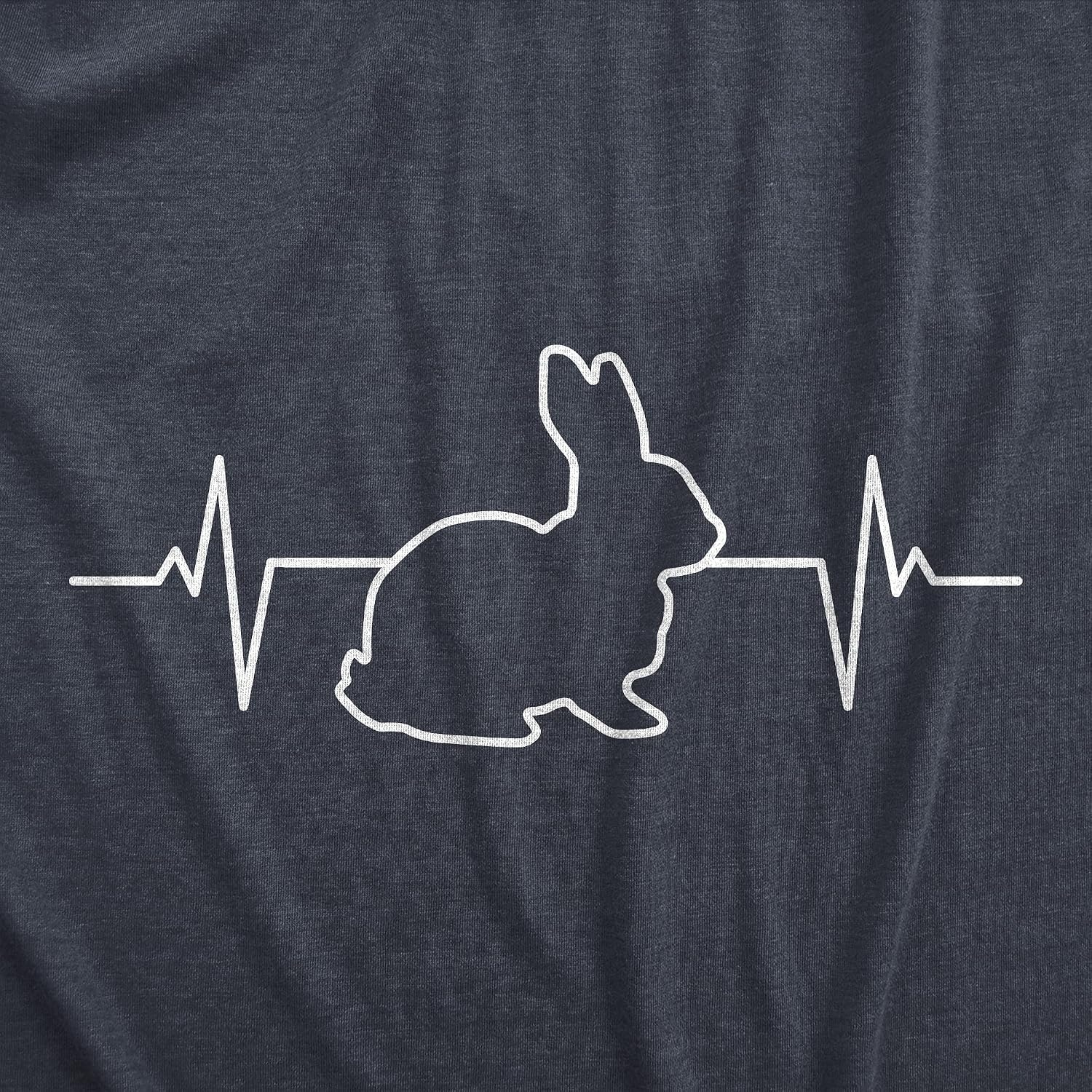 image:imageMens Rabbit Heart Beat T Shirt Funny Cool Easter Bunny Pulse Monitor Tee for Guys Funny T Shirts Easter Apparel for Men Cool Animal Short Sleeve Novelty Navy 3XL