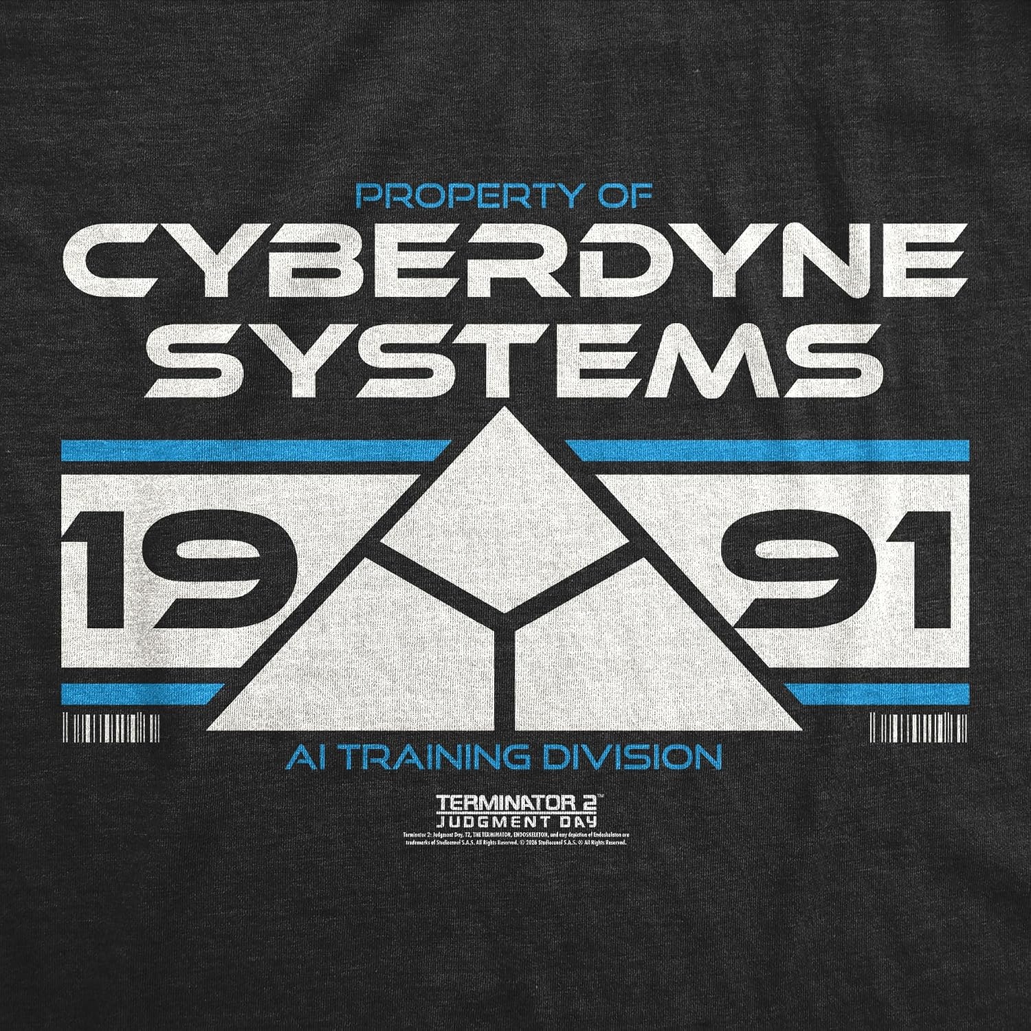 image:imageWomens Terminator 2 Judgement Day Tm T Shirts Retro Movie TeesHeather Black Cyberdyne Systems 1991