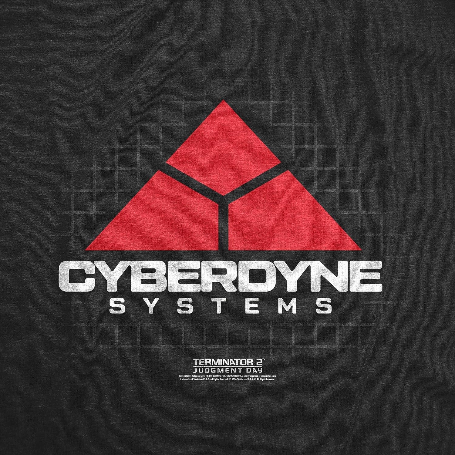 image:imageWomens Terminator 2 Judgement Day Tm T Shirts Retro Movie TeesHeather Black Cyberdyne Systems Logo