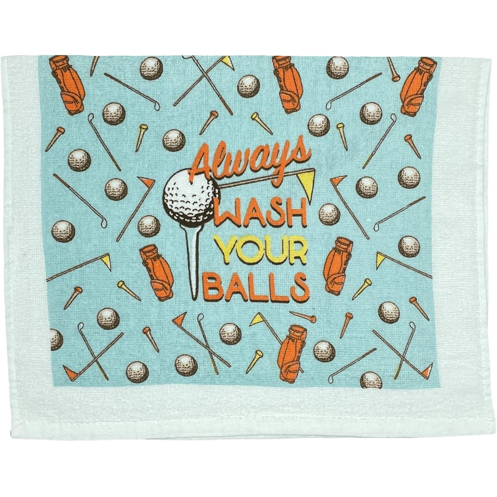 image:imageCrazy Dog TShirts Always Wash Your Balls Funny Clean Golf Ball Tea Towel Cute Dish Towel Absorbent Funny Kitchen Towels Dad Joke Cool Golf Novelty Kitchen TowelsWash Your Balls