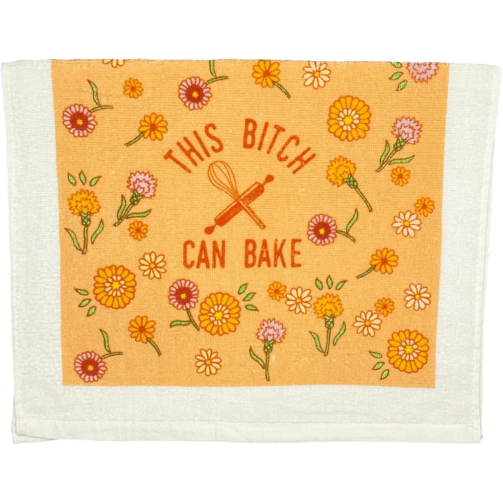 image:imageCrazy Dog TShirts Always Wash Your Balls Funny Clean Golf Ball Tea Towel Cute Dish Towel Absorbent Funny Kitchen Towels Dad Joke Cool Golf Novelty Kitchen TowelsBitch Can Bake