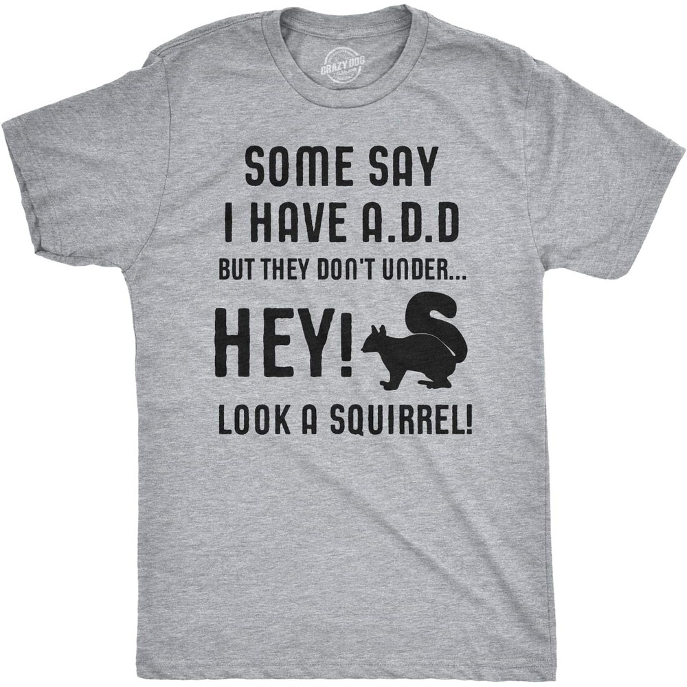 image:imageMens Funny Animal Shirts Crazy Polar Bear Goat Flip Squirrel Hunter and Crow Animal Graphic Tees Funny T Shirts Graphic Apparel for Men Cool Political Short Sleeve Soft Cotton Blend Novelty Tees for GuysLight Heather Grey Add Squirrel