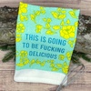 Crazy Dog T-Shirts Always Wash Your Balls Funny Clean Golf Ball Tea Towel | Cute Dish Towel, Absorbent, Funny Kitchen Towels, Dad Joke , Cool Golf, Novelty Kitchen Towels(Fucking Delicious)
