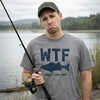 Mens Size Matters Funny Fishing Novelty Sarcastic Tee Guys Gift | Funny T Shirts, Graphic Apparel for Men, Cool Fishing Short Sleeve, Sarcastic, Soft Cotton Blend, Novelty Tees for Guys(Dark Heather Grey – Wtf)