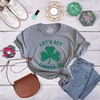 Womens Lets Get Lucked Up T Shirt Funny Lucky Drinking Tee | Funny T Shirts, Saint Patrick’s Day Tops for Women, Cool Drinking Top, Soft Cotton Blend, Women’s Novelty Tees(Light Heather Grey)