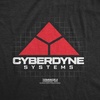 Womens Terminator 2 Judgement Day (Tm) T Shirts Retro Movie Tees(Heather Black – Cyberdyne Systems Logo)