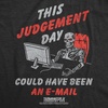 Womens Terminator 2 Judgement Day (Tm) T Shirts Retro Movie Tees(Heather Black – Judgement Day Email)