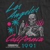 Womens Terminator 2 Judgement Day (Tm) T Shirts Retro Movie Tees(Heather Black – Los Angeles 1991)