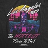 Womens Terminator 2 Judgement Day (Tm) T Shirts Retro Movie Tees(Heather Black – Los Angeles 97)