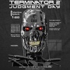 Womens Terminator 2 Judgement Day (Tm) T Shirts Retro Movie Tees(Heather Black – T 800 Endo Skull)