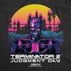 Womens Terminator 2 Judgement Day (Tm) T Shirts Retro Movie Tees(Heather Black – Terminator 2 Judgement Day)