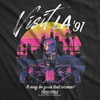 Womens Terminator 2 Judgement Day (Tm) T Shirts Retro Movie Tees(Heather Black – Visit La 91)